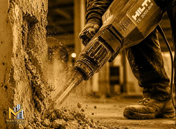 اجرای تخریب بتن با هیلتی با مهتکسا