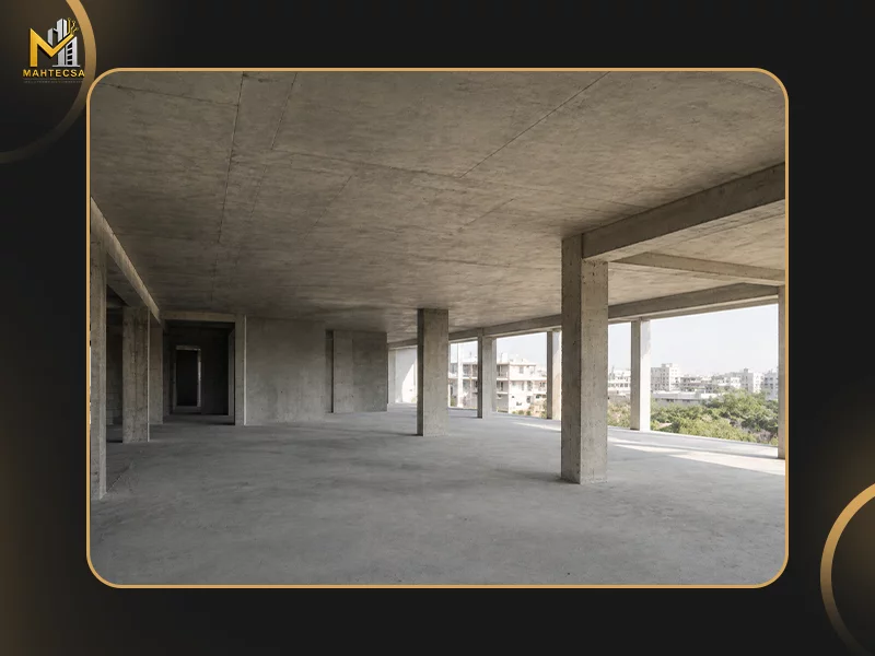 انواع دال بتنی: 2. دال معمولی (Conventional Slab)