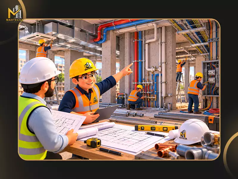 خدمات شرکت ‌ساختمانی: 7. اجرای تأسیسات ساختمانی