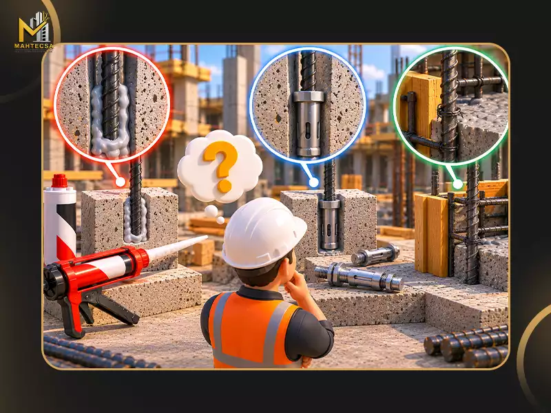 آیا کاشت میلگرد فقط با چسب انجام می‌شود؟