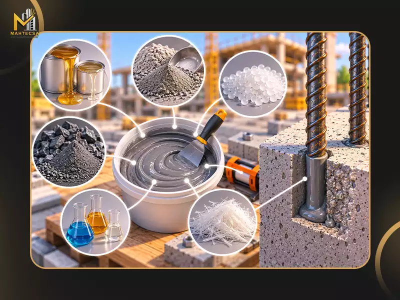 اجزای تشکیل‌ دهنده چسب میلگرد