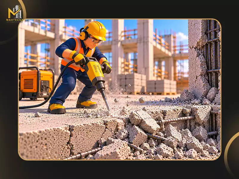 ساده‌ ترین روش تخریب بتن چیست؟