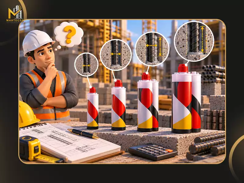 ظرفیت کارتریج چسب کاشت میلگرد چگونه انتخاب می‌شود؟