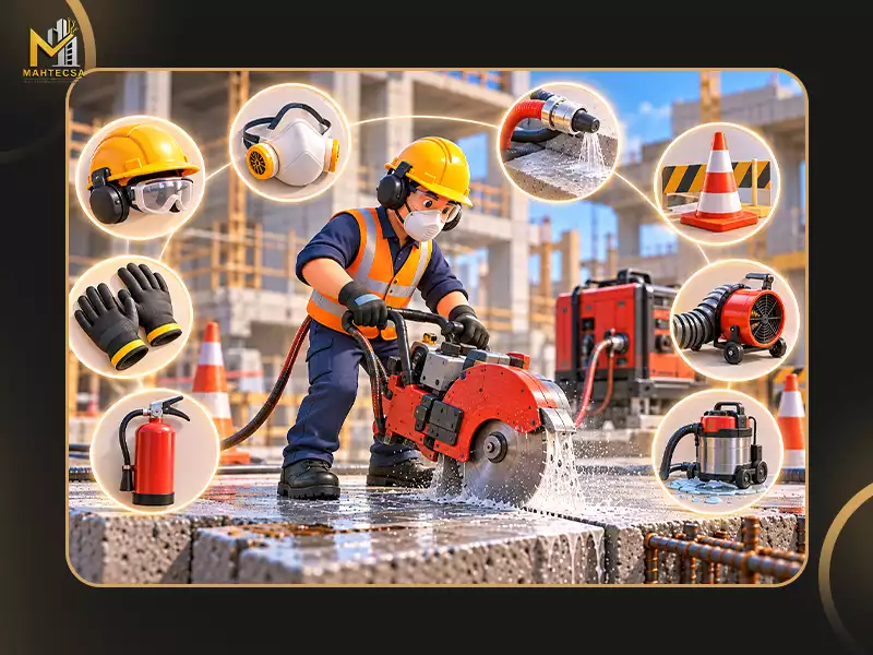 نکات مهم و ایمنی در روش های برش بتن